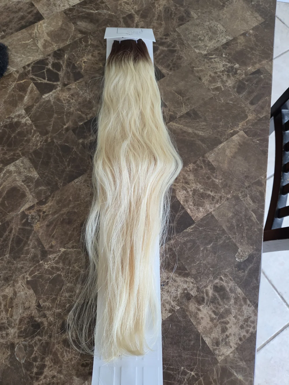 New IBE The ONE silk 18 inch Rooted ~sew In Human Hair